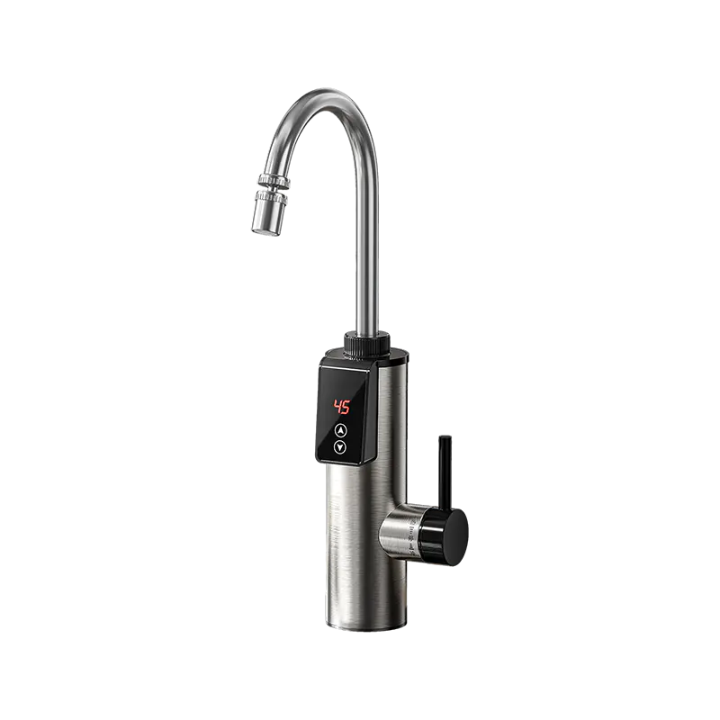 BS-09-34 stainless steel temperature-adjustable instant electric hot water faucet na may thermostat